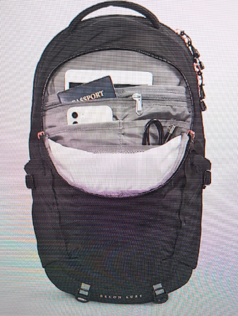 The North Face Recon Luxe Black Backpack with Rose Gold Accents - Picture 4 of 4